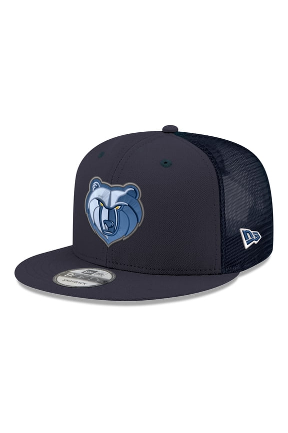 Men's New Era Navy Memphis Grizzlies Core Logo Meshback 9FIFTY Snapback Hat