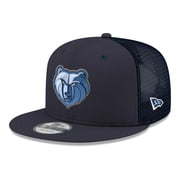 Mens New Era Navy Memphis Grizzlies Core Logo Meshback 9FIFTY Snapback Hat