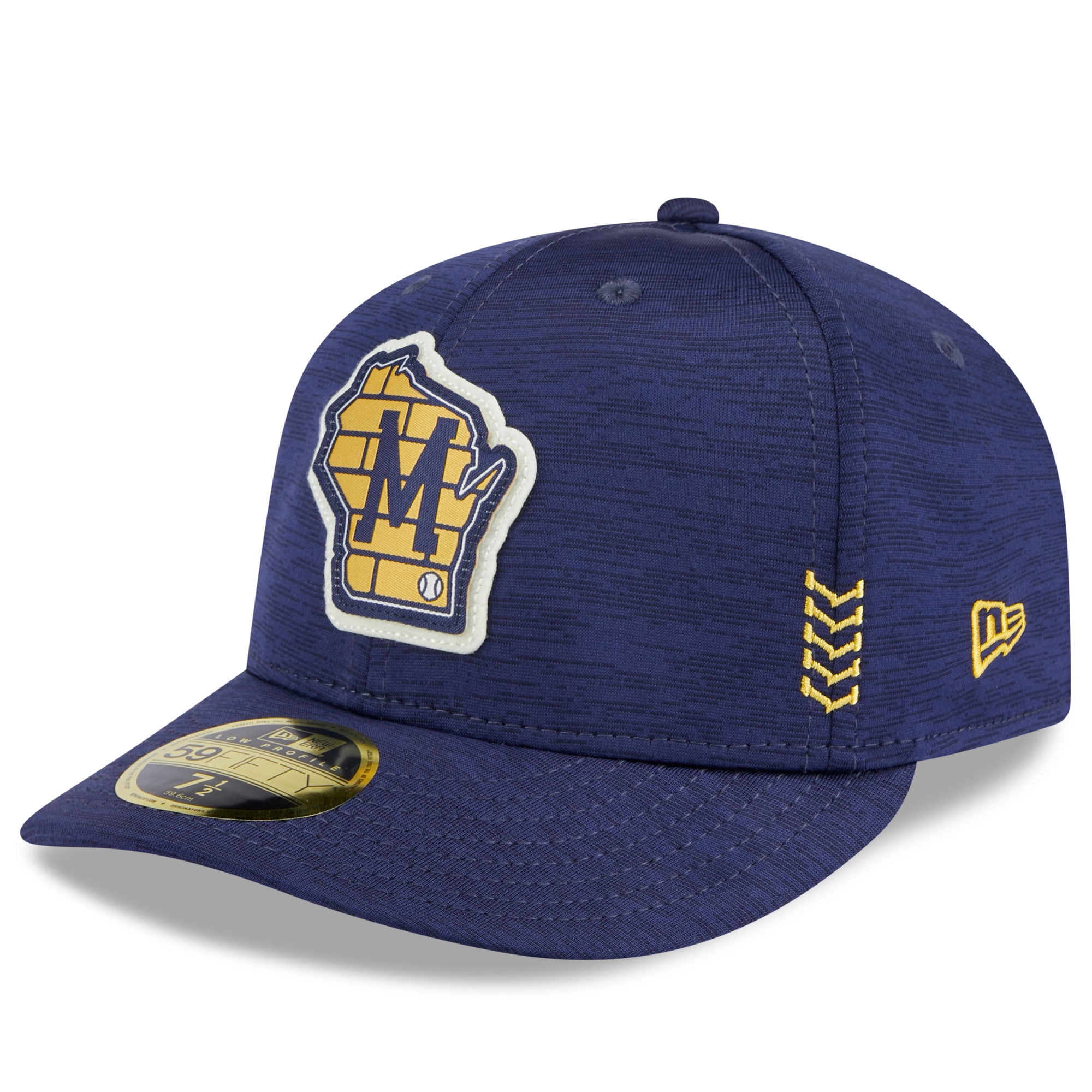 Men's New Era Navy Milwaukee Brewers 2024 Clubhouse Low Profile 59FIFTY ...