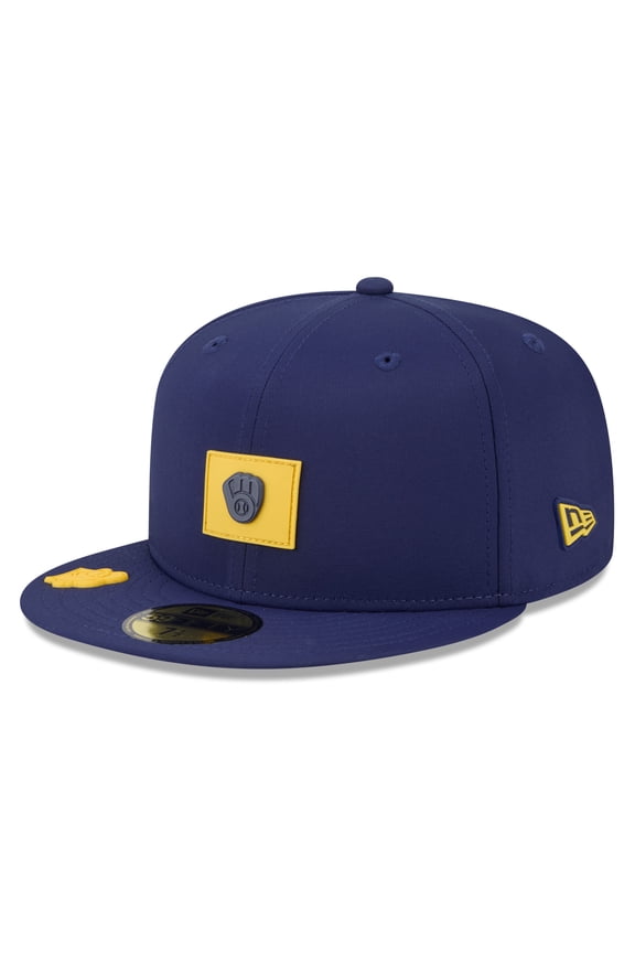 Men's New Era  Navy Milwaukee Brewers 2026 Clubhouse 59FIFTY Fitted Hat