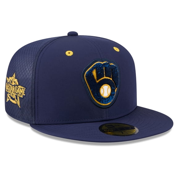 Men's New Era Navy Milwaukee Brewers 2026 MLB All-Star Game Workout 59FIFTY Fitted Hat
