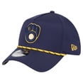 thumbnail image 1 of Men's New Era  Navy Milwaukee Brewers 39THIRTY A-Frame Perforated Flex Hat, 1 of 5