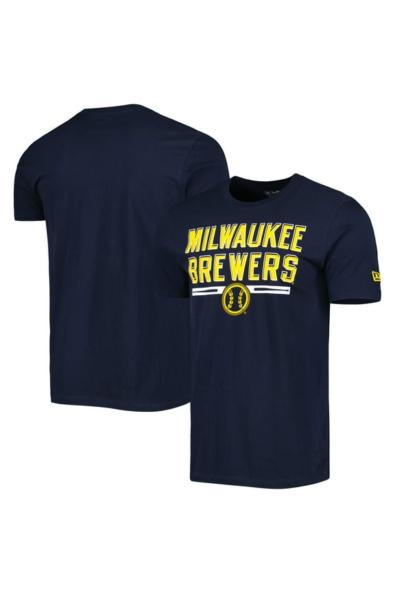 Men's New Era Navy Milwaukee Brewers Batting Practice T-Shirt
