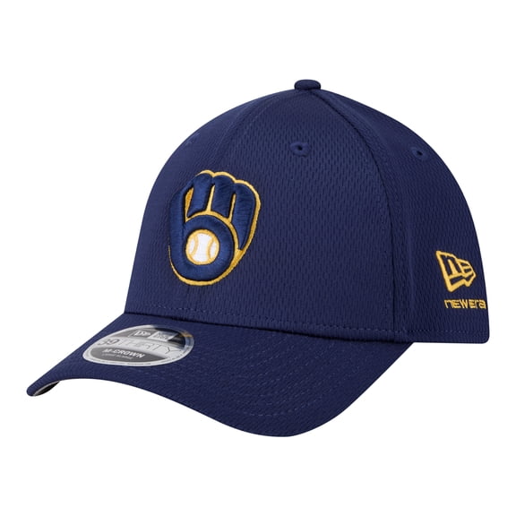 Men's New Era Navy Milwaukee Brewers Dash 39THIRTY Flex Hat