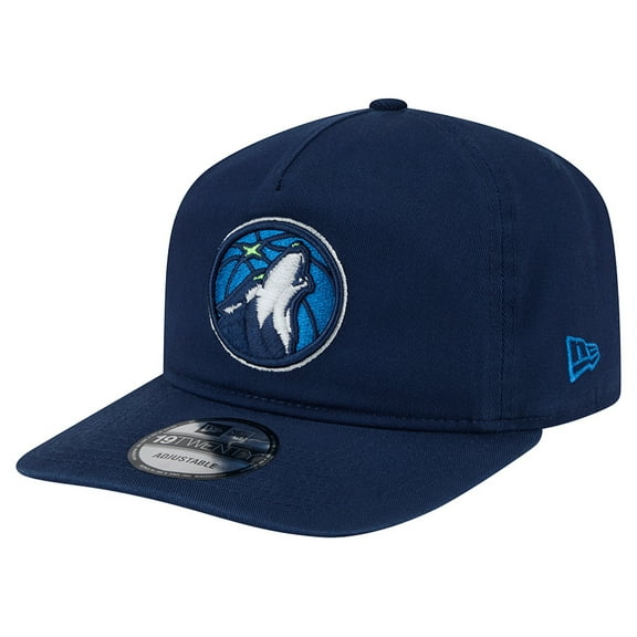 Men's New Era  Navy Minnesota Timberwolves Cotton 19TWENTY Adjustable Hat