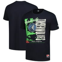 Men's-New Era Navy Minnesota Timberwolves Distressed Throwback Vintage Color Pack T-Shirt