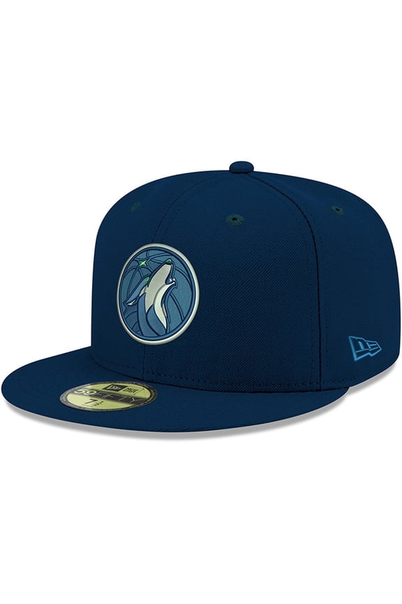 Men's New Era Navy Minnesota Timberwolves Official Team Color 59FIFTY Fitted Hat