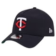 thumbnail image 1 of Men's New Era Navy Minnesota Twins Team Color A-Frame 9FORTY Adjustable Hat, 1 of 5