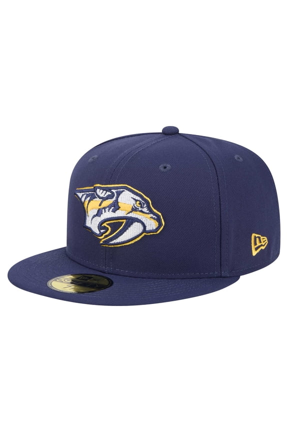 Men's New Era Navy Nashville Predators Core 59FIFTY Fitted Hat