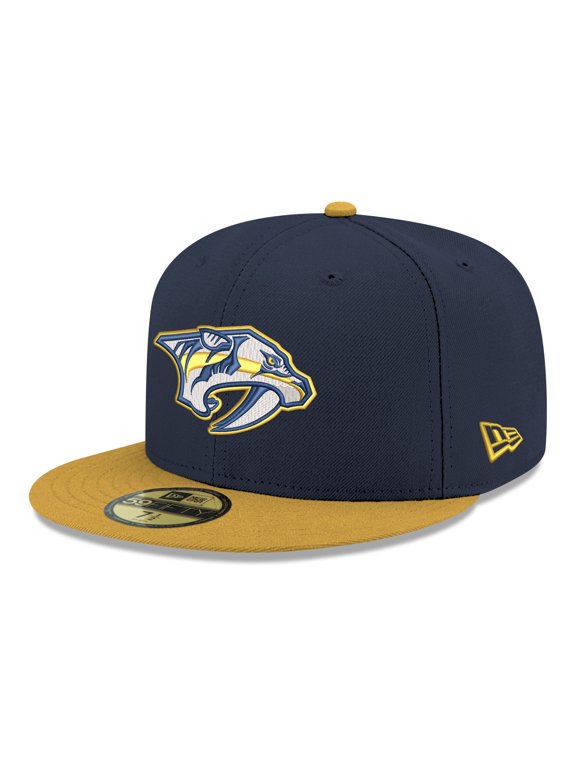 Men's New Era Navy Nashville Predators Core Logo Two-Tone 59FIFTY Fitted Hat