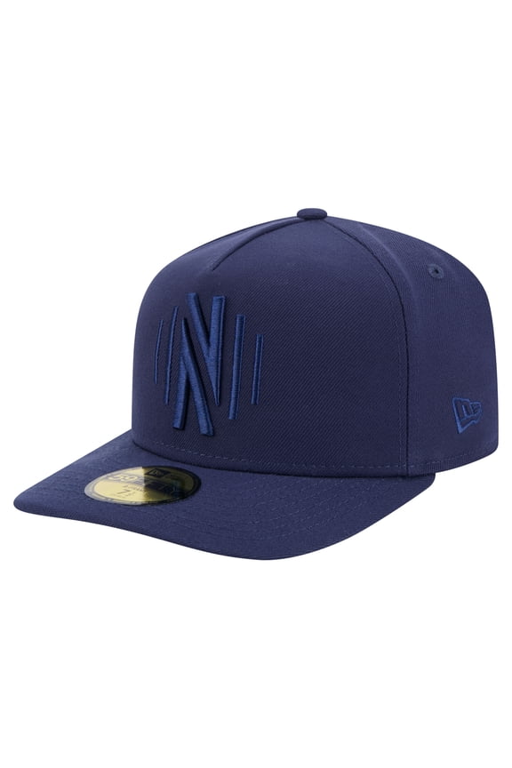 Men's New Era Navy Nashville SC Color Pack A-Frame 59FIFTY Fitted Hat