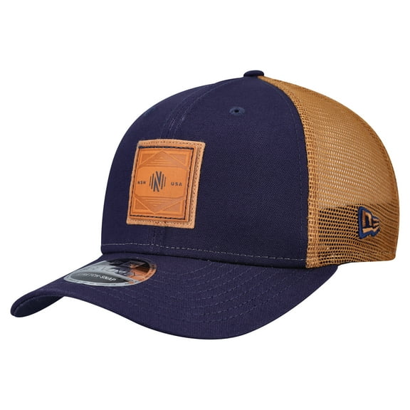 Men's New Era Navy Nashville SC Debossed Logo 9SEVENTY Stretch Snap Adjustable Hat