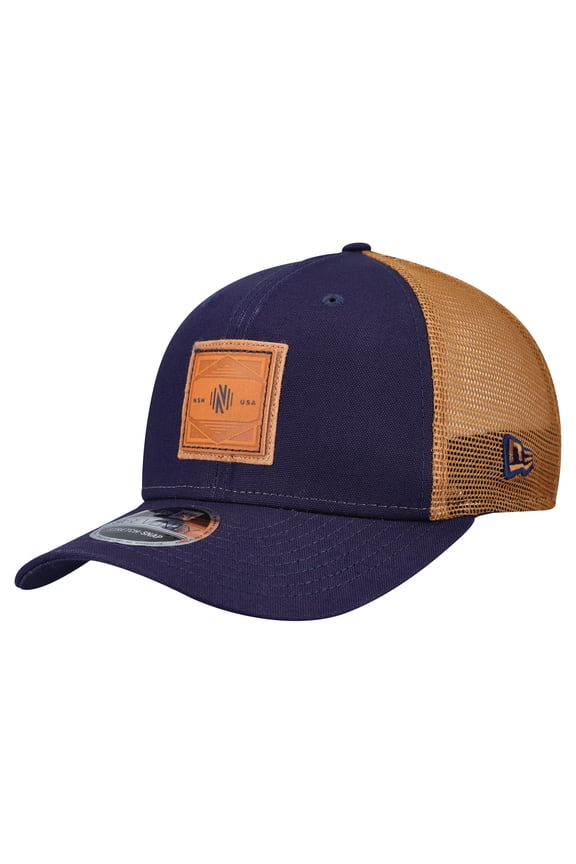 Men's New Era Navy Nashville SC Debossed Logo 9SEVENTY Stretch Snap Adjustable Hat