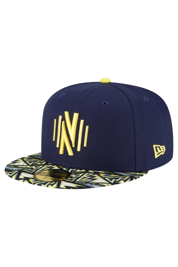 Men's New Era Navy Nashville SC Element Tech Pack 59FIFTY Fitted Hat
