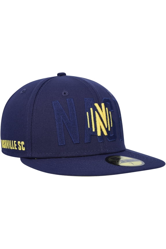 Men's New Era Navy Nashville SC Kick Off 59FIFTY Fitted Hat