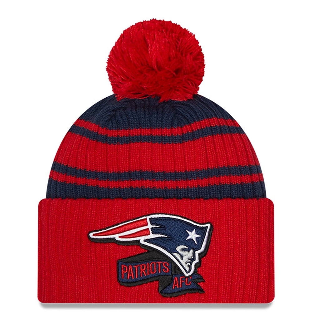 New Era Berretto Invernale Capitan America – Rosso, Bianco E Blu A Righe Con Pompon – Fodera In Pile