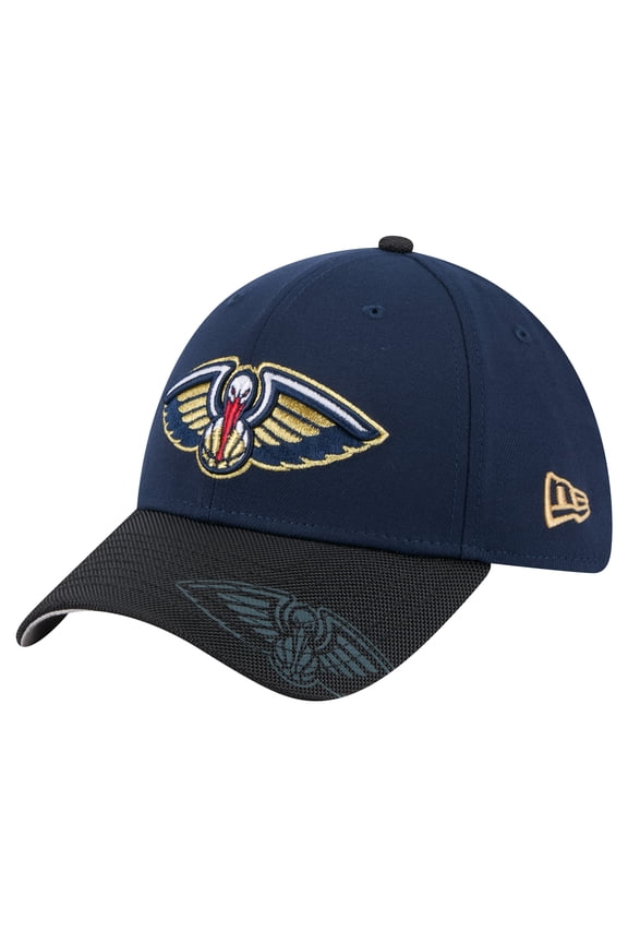 Men's New Era Navy New Orleans Pelicans Sport Night 39THIRTY Flex Hat
