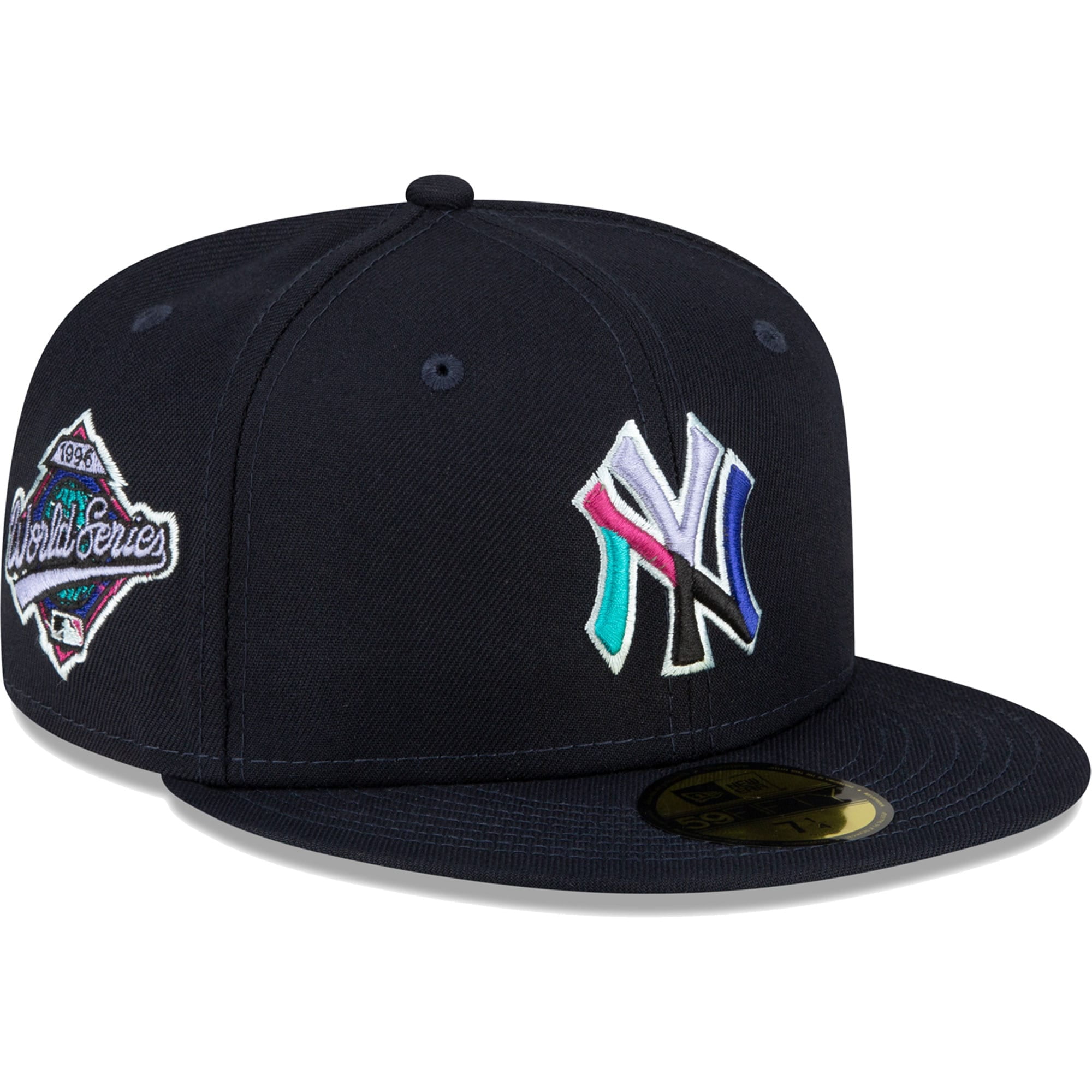 New York Yankees Black Basic Logo New Era Adjustable Hat