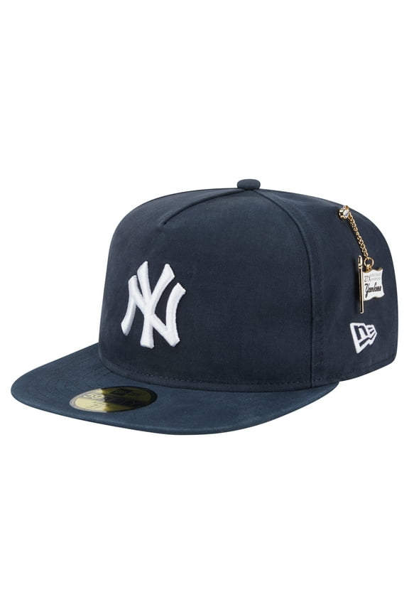 Men's-New Era Navy New York Yankees Championship Side Flag A-Frame 59FIFTY Fitted Hat