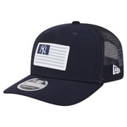 Mens New Era Navy New York Yankees Flag 9SEVENTY Stretch-Snap Hat