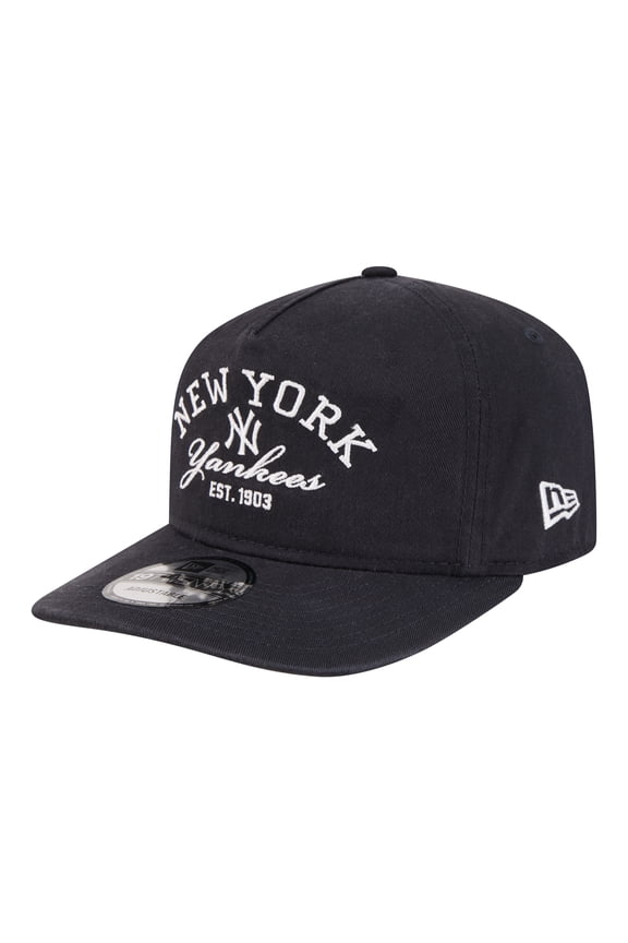 Men's New Era Navy New York Yankees Stacked 19TWENTY Adjustable Hat