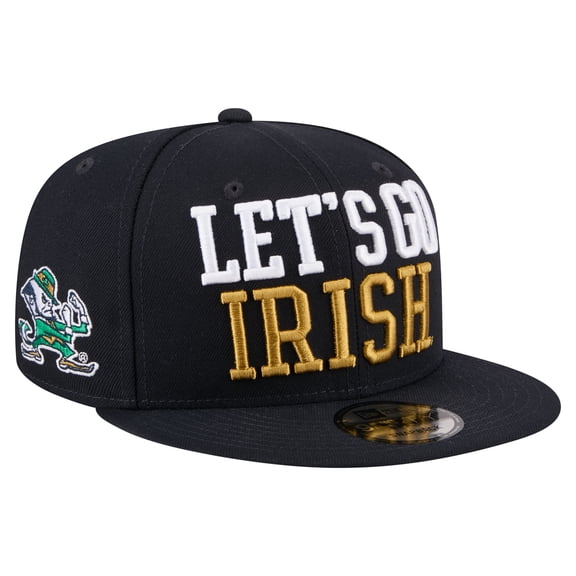 Men's New Era Navy Notre Dame Fighting Irish Go Team 9FIFTY Snapback Hat