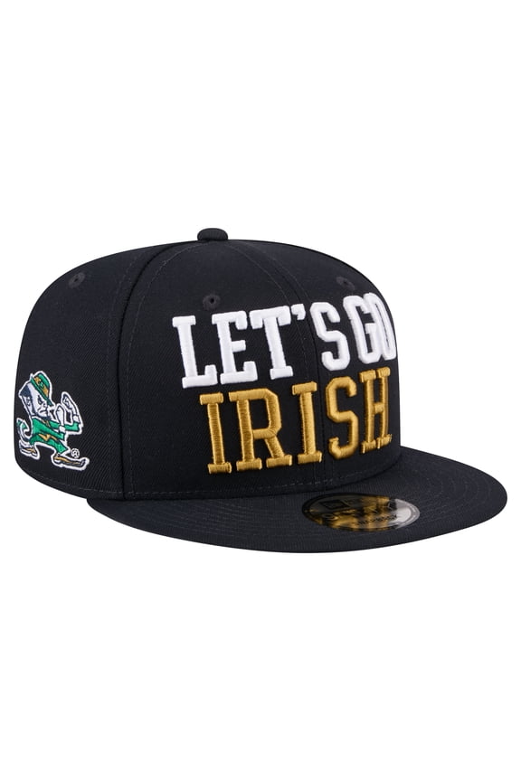 Men's New Era Navy Notre Dame Fighting Irish Go Team 9FIFTY Snapback Hat