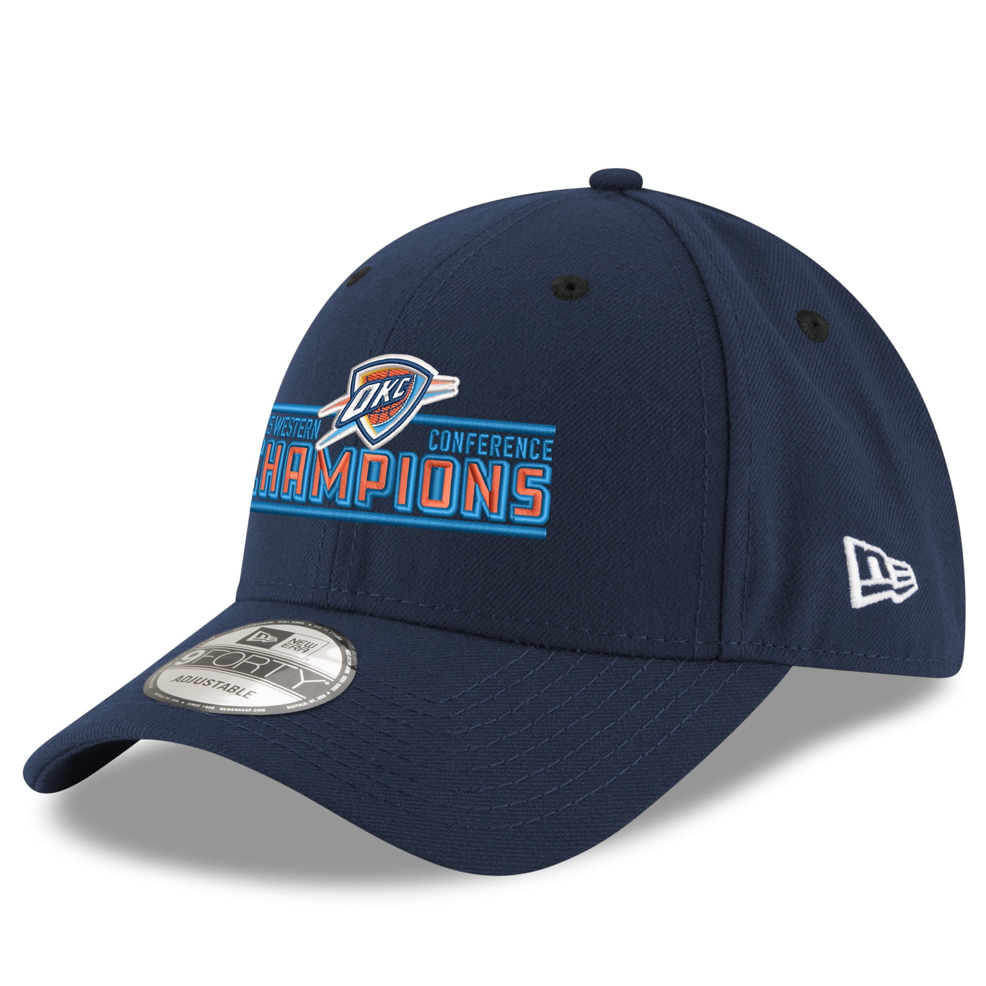 Men's New Era Navy Oklahoma City Thunder 2025 Western Conference
