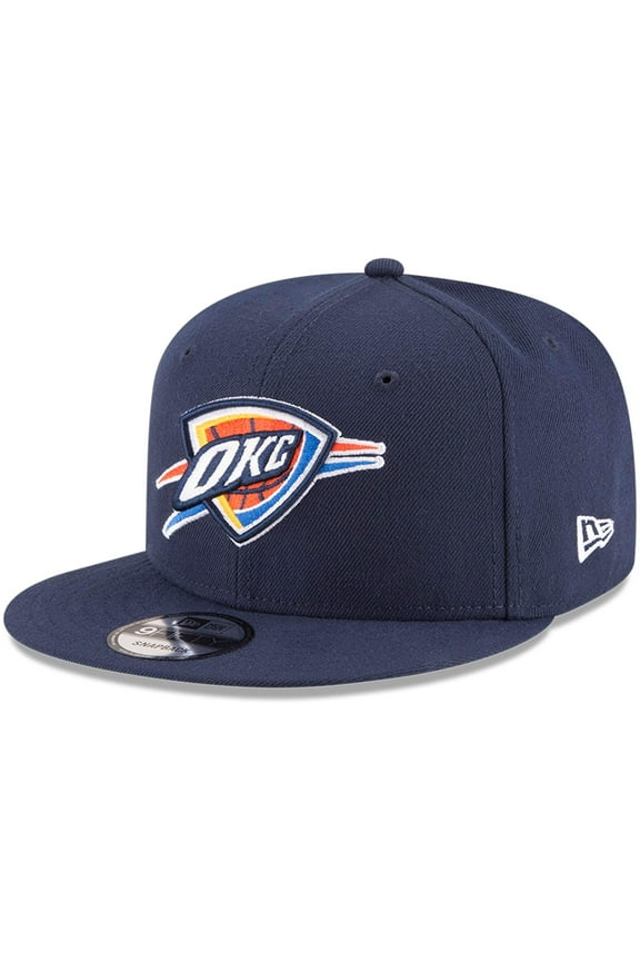 Men's New Era Navy Oklahoma City Thunder Official Team Color 9FIFTY Snapback Hat