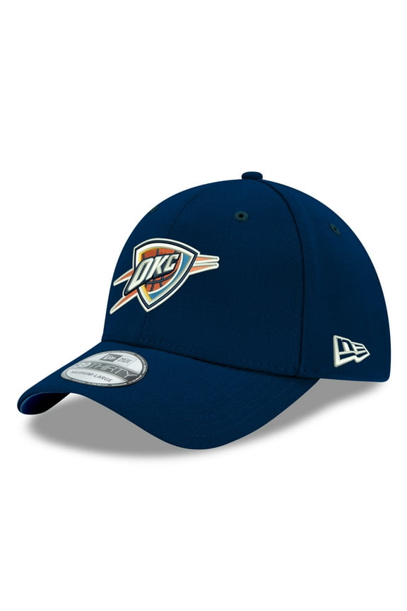 Men's New Era Navy Oklahoma City Thunder Team Classic 39THIRTY Flex Hat