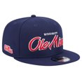 thumbnail image 1 of Men's New Era Navy Ole Miss Rebels Team Script 9FIFTY Snapback Hat, 1 of 6