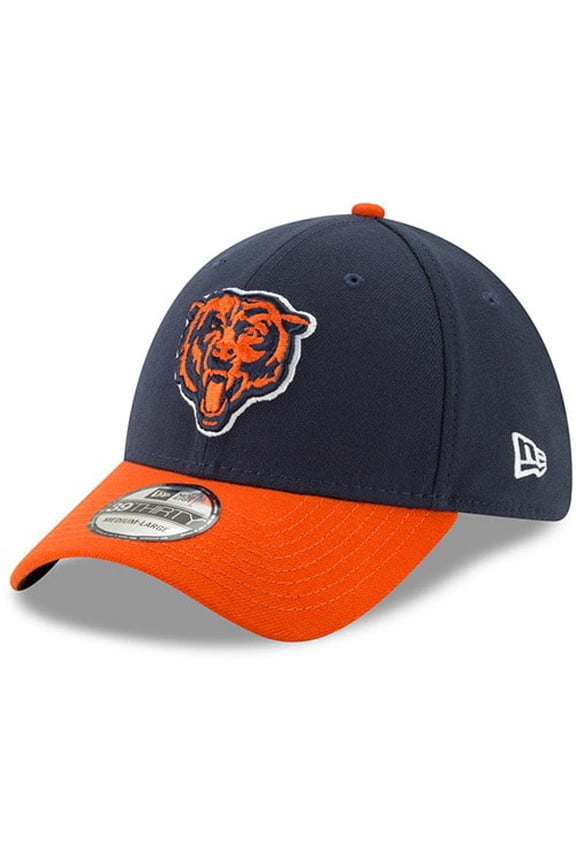 Men's New Era Navy/Orange Chicago Bears Team Classic Two-Tone 39THIRTY Flex Hat