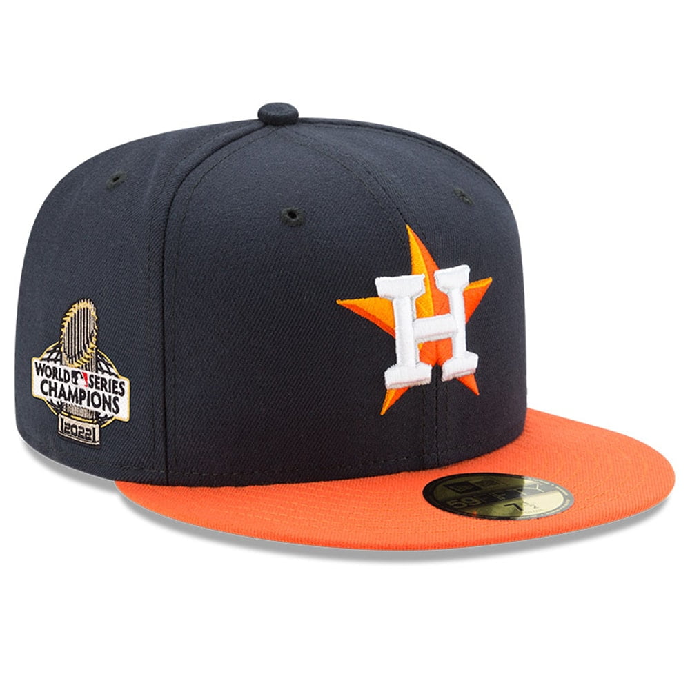 Men s New Era Navy Orange Houston Astros 2022 World Series