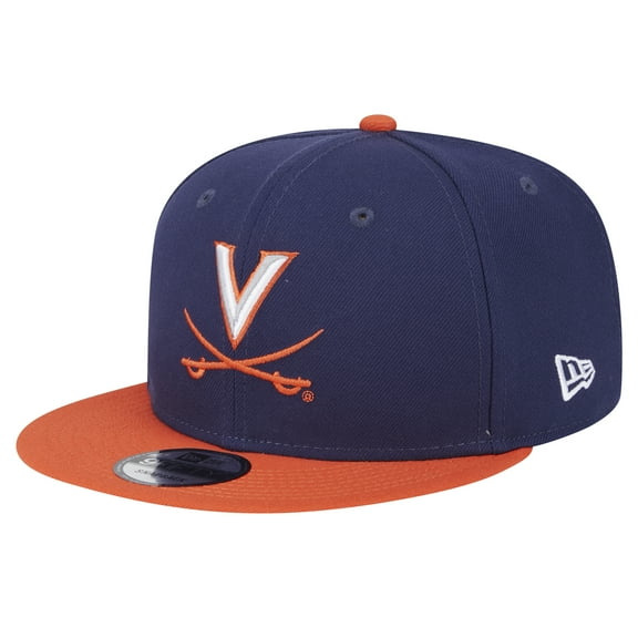 Men's New Era Navy/Orange Virginia Cavaliers Two-Tone 9FIFTY Snapback Hat