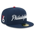 thumbnail image 1 of Men's New Era Navy Philadelphia 76ers 2025/26 City Edition 59FIFTY Fitted Hat, 1 of 5