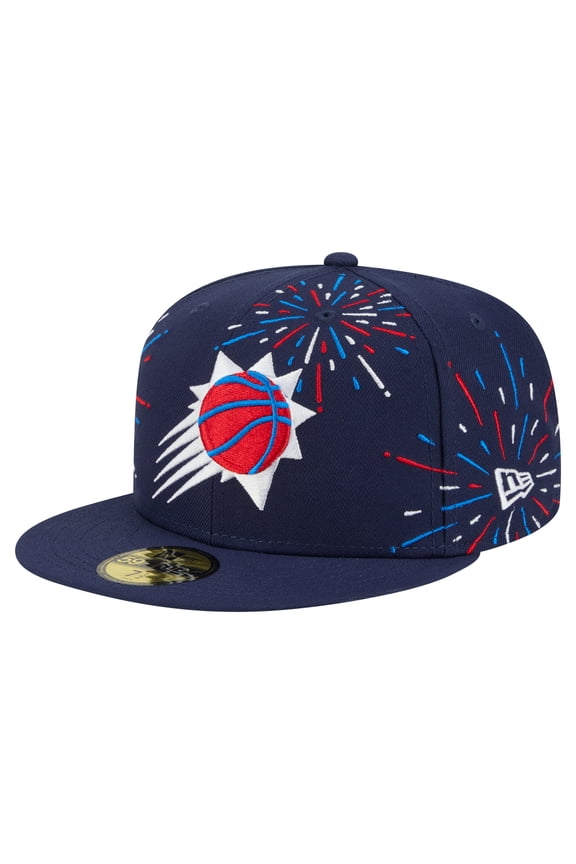 Men's-New Era  Navy Phoenix Suns Americana Fireworks 59FIFTY Fitted Hat