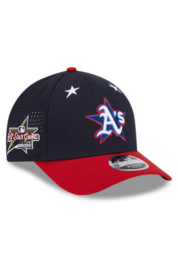Men's New Era Navy/Red  Athletics 2025 MLB All-Star Game Workout 9FORTY M-Crown Adjustable Hat
