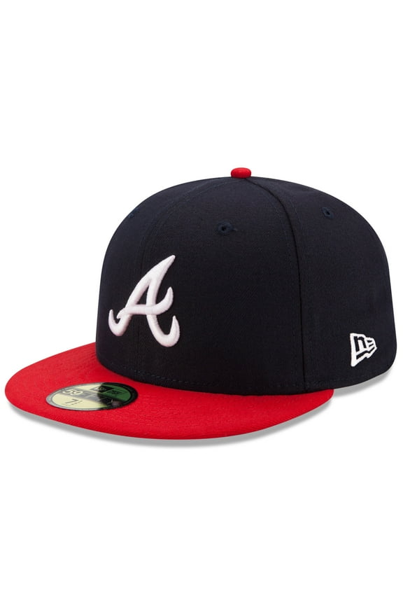 Men's New Era Navy/Red Atlanta Braves Home Authentic Collection On-Field 59FIFTY Fitted Hat