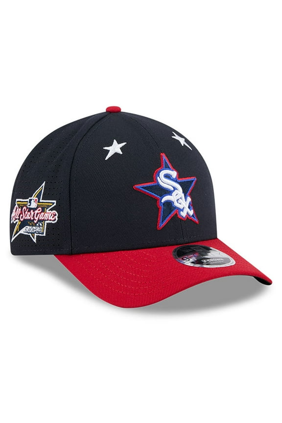 Men's New Era Navy/Red Chicago White Sox 2025 MLB All-Star Game Workout 9FORTY M-Crown Adjustable Hat