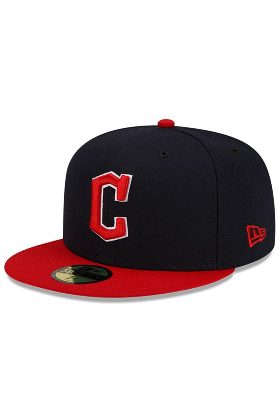 Men's New Era Navy/Red Cleveland Guardians Authentic Collection On-Field 59FIFTY Fitted Hat