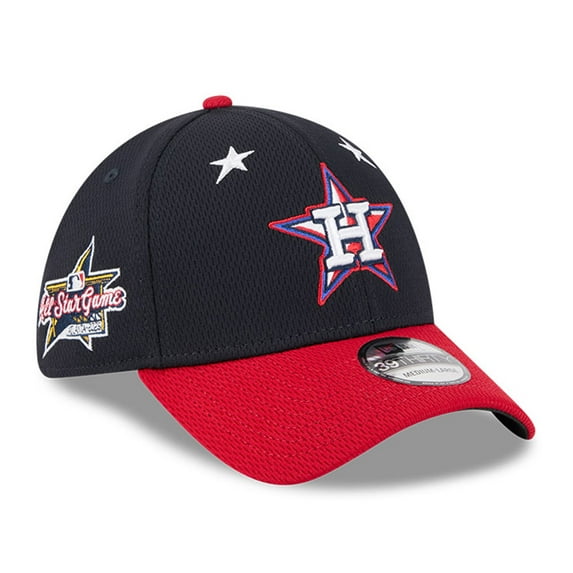Men's New Era Navy/Red Houston Astros 2025 MLB All-Star Game Workout 39THIRTY Flex Hat