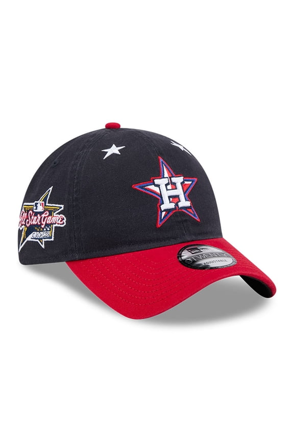 Men's New Era Navy/Red Houston Astros 2025 MLB All-Star Game Workout 9TWENTY Adjustable Hat