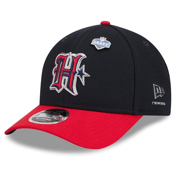 Men's New Era Navy/Red Houston Texans 2026 NFL Draft 9FORTY M-Crown Adjustable Hat