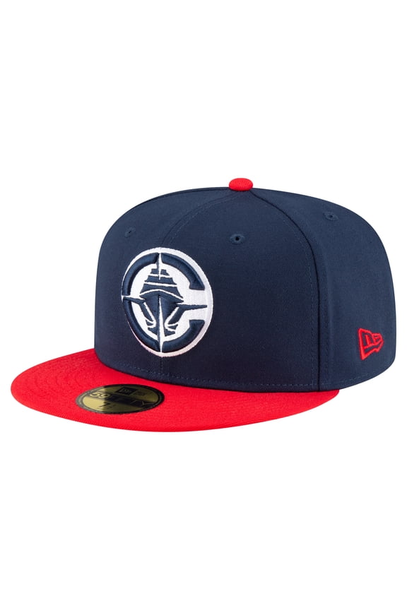 Men's New Era Navy/Red LA Clippers 2-Tone 59FIFTY Fitted Hat
