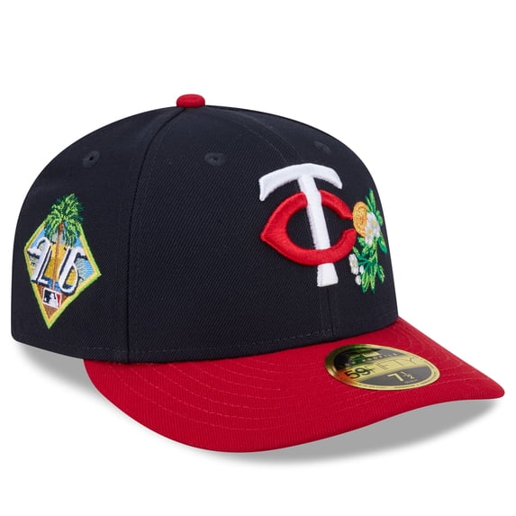 Men's New Era Navy/Red Minnesota Twins 2026 Spring Training Low Profile 59FIFTY Fitted Hat