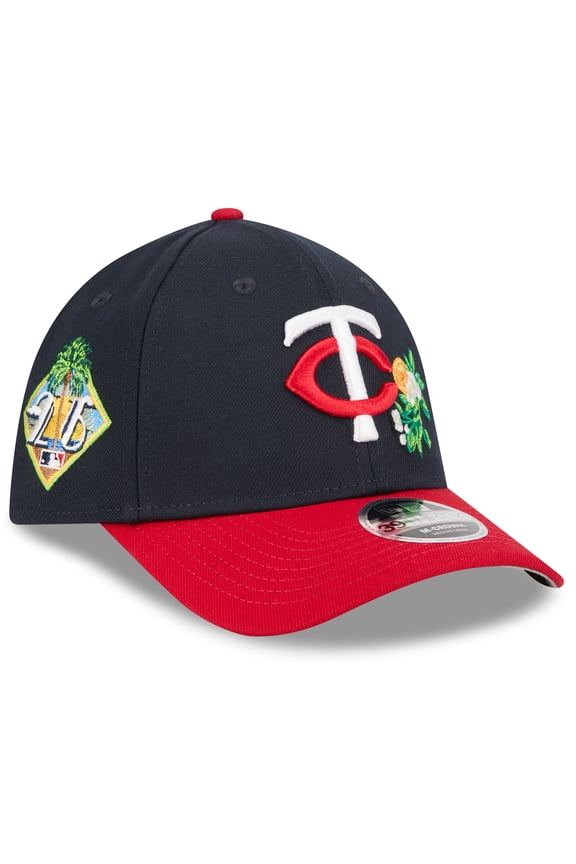 Men's New Era  Navy/Red Minnesota Twins 2026 Spring Training M-Crown 39THIRTY Flex Hat