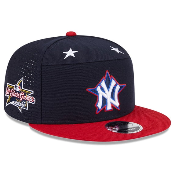 Men's New Era Navy/Red New York Yankees 2025 MLB All-Star Game Workout Side Patch 9FIFTY Snapback Hat