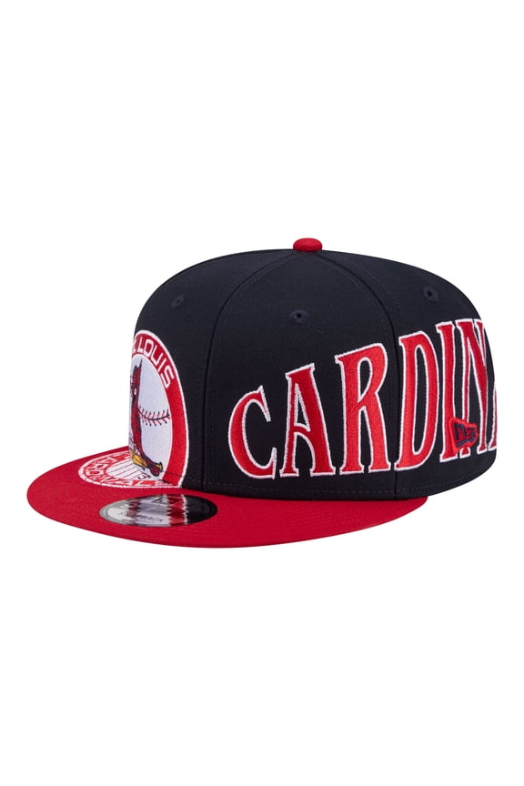 Men's New Era Navy/Red St. Louis Cardinals Stretched Two-Tone 9FIFTY Adjustable Hat