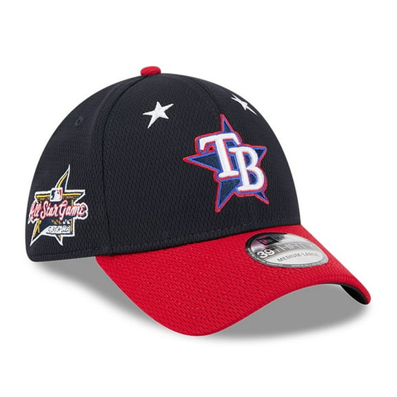 Men's New Era Navy/Red Tampa Bay Rays 2025 MLB All-Star Game Workout 39THIRTY Flex Hat