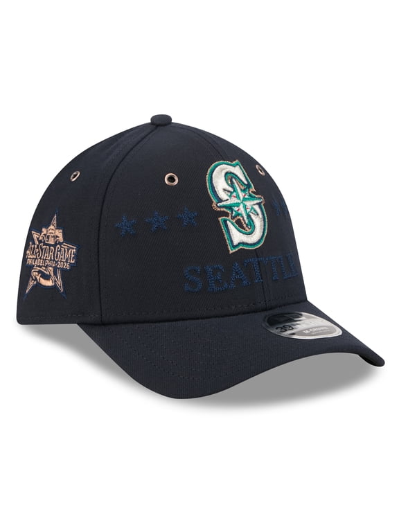 Men's New Era Navy Seattle Mariners 2026 MLB All-Star Game 39THIRTY Flex Hat